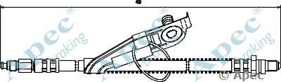 APEC BRAKING hos3292 -  Тормозной шланг